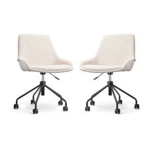 Set van 2 bureaustoelen Nout-Isa bouclé | Nolon