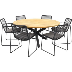 Taste Tuinset Elba Prado Teak-Anthracite 160 cm