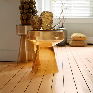 Light & Living Bijzettafel 'Dakwa' Ø37cm, kleur Okergeel