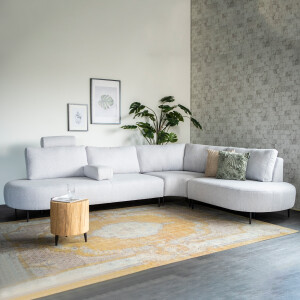 SEVN Hoekbank 'Danique' Rechts, kleur Lichtgrijs