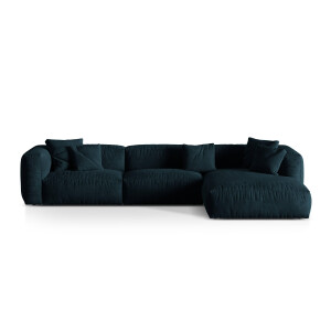 3-zits hoekbank Martina rechts velvet | Micadoni
