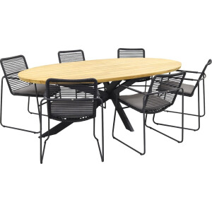Taste Tuinset Elba Prado Teak-Anthracite 240 cm