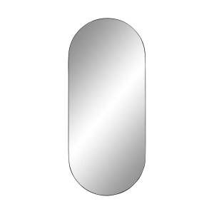 Defne wandspiegel ovaal zwart - 80 x 35 cm