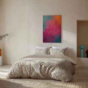 Dekbedovertrek Animal Spots - Lits-Jumeaux (240x220 Cm) - Bruin Microvezel - - Byrklund - Dekbed-Discounter.nl