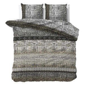 Dekbedovertrek August - Eenpersoons (140x200 Cm) - Groen Polyester-katoen - Dieren - Sleeptime Elegance - Dekbed-Discounter.nl