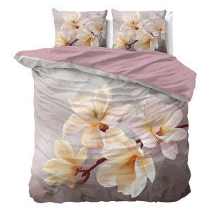 Dekbedovertrek Isaline - Lits-Jumeaux (240x220 Cm) - Microvezel - Bloemen - Sleeptime Essentials - Dekbed-Discounter.nl