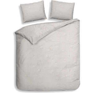 Dekbedovertrek Katoen - Broidy - Lits-Jumeaux (240x220 Cm) - Grijs Katoen - Patroon - Heckett Lane - Dekbed-Discounter.nl