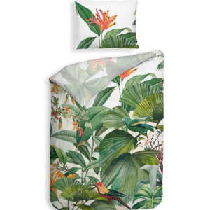 Dekbedovertrek Katoen-Satijn - Double Face - Elisa - Eenpersoons (140x200 Cm) - Wit Katoen-satijn - - Heckett Lane - Dekbed-Discounter.nl