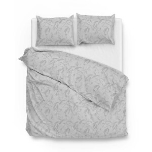 Dekbedovertrek Katoen Satijn Fiora Di Satinado Ash Grey Natuur 260x200 Cm Zo!Home - Dekbed-Discounter.nl
