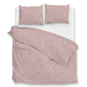 Dekbedovertrek Katoen - Satijn - Fiora Di Satinado - Roze - Lits-Jumeaux XL (260x200 Cm) - Roze Katoen-satijn - Natuur - Zo!Home - Dekbed-Discounter.nl