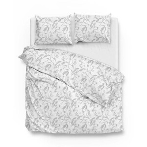 Dekbedovertrek Katoen-Satijn - Fiora Di Satinado - Wit - Eenpersoons (140x200 Cm) - Wit Katoen-satijn - Natuur - Zo!Home - Dekbed-Discounter.nl