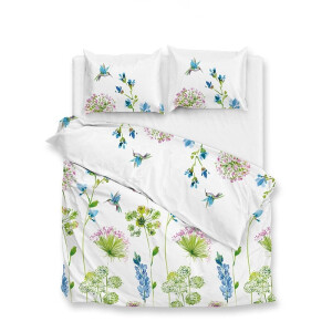Dekbedovertrek Katoen Satijn Kolie Bloemen 240x200 Cm Zo!Home - Dekbed-Discounter.nl