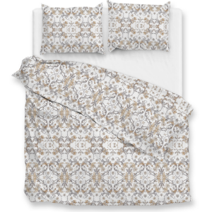 Dekbedovertrek Percale Katoen - Fausto - Lits-Jumeaux (240x220 Cm) - Grijs Katoen - - Zo!Home - Dekbed-Discounter.nl