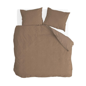 Dekbedovertrek Soft & Fluffy - Taupe - Eenpersoons (140x200 Cm) - Taupe Microvezel - Effen - Byrklund - Dekbed-Discounter.nl