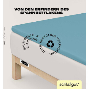 Schlafgut Hoeslaken EASY jersey elastaan topper (1 stuk)