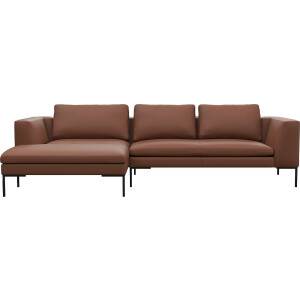 FLEXLUX Hoekbank Loano, geweldige zitcomfort, L-vorm moderne zitbank, vrijstaand, losse kussens, koudschuim in de zitting