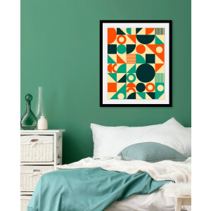 me gusta Vloerkleed Faye 325 Platte stof, bedrukt motief, woonkamer, eetkamer