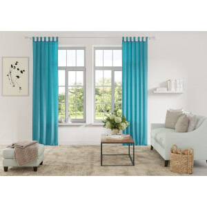 Home affaire Gordijn Parry set van 2, ondoorzichtig, monochroom, basic (2 stuks)