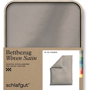 Schlafgut Dekbedovertrek Woven Satin bijzonder dicht geweven, mix & match: bijpassende kussenhoes verkrijgbaar (1 stuk)