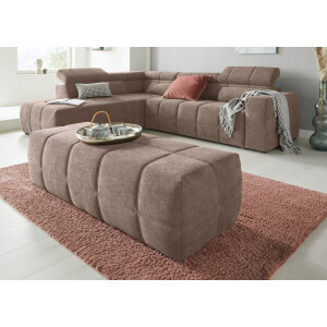 DOMO collection Hocker Brandon Sitzbelastung 140 kg grote uitvoering passend bij 'brandon', ook in cord