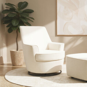 INOSIGN Draaibare fauteuil HETTY, draaistoel met schommelfunctie, leesstoel in cord en microvezel (1 stuk)
