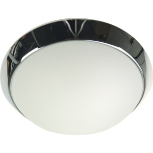niermann Plafondlamp Opal mat, decoratieve ring chroom, LED (1 stuk)
