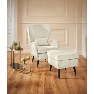 Guido Maria Kretschmer Home&Living Fauteuil Sallito, oorfauteuil, TV-stoel voor woonkamer, ook in velours cord