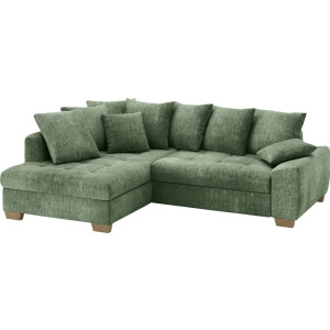 Mr. Couch Hoekbank Nikita II, L-vorm, tot 140kg per zitplaats belastbaar met koudschuim bekleding, optioneel met bed en bedlade