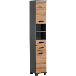welltime Hoge kast Palermo, breedte 30 cm Verwisselbare deurstop, metalen beslag