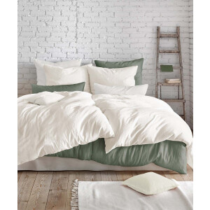 fleuresse Overtrekset Provence in mt. 135x200, 155x220 of 200x200 cm Halflinnen, 50% katoen, 50% linnen, mt. 135x200, 155x220, 200x200 cm