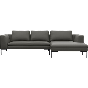 FLEXLUX Hoekbank Loano, geweldige zitcomfort, L-vorm moderne zitbank, vrijstaand, losse kussens, koudschuim in de zitting