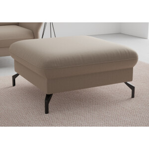 sit&more Hocker Fashion met binnenvering, met hoogwaardige, zwarte metalen poten