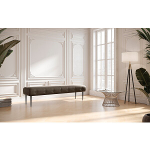 Places of Style 3-zitsbank Amber met capitonnage, in verschillende stofsoorten