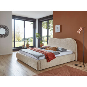 ATLANTIC home collection Gestoffeerd bed Sophie met of zonder opbergruimte, hoogwaardige bouclé bekleding