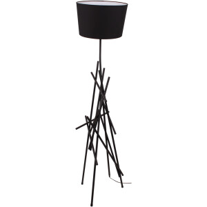 SPOT Light Staande lamp GLENN van metaal, met flexibele stoffen kap, origineel design