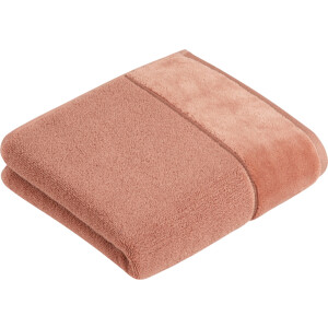 Vossen Handdoek Pure Katoen & VEGAN, met elegante veloursrand (2 stuks)
