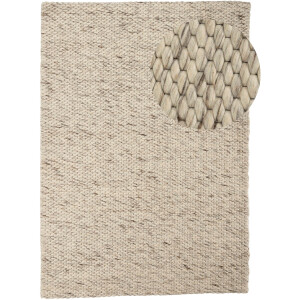 carpetfine Wollen kleed Sina Handgeweven tapijt, 100% wol, gemêleerd, handgeweven, zacht & knuffelig