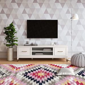 CosmoLiving by Cosmopolitan Tv-meubel Westerleigh Commode met 3 x kabeldoorvoeren, MDF, breedte 152 cm