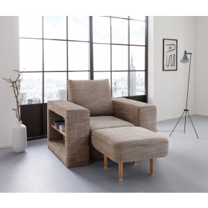 LOOKS BY WOLFGANG JOOP Fauteuil Looksvb Aan te passen fauteuil: fauteuil wordt fauteuil met 1 hocker, kastfunctie