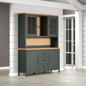 Home affaire Buffetkast Vienna Servieskast, incl. LED-verlichting(B/D/H) 146/39/112 cm (1 stuk)