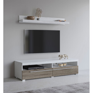 INOSIGN Tv-meubel Roger, breedte 140 cm, stijlvolle TV-kast, inclusief wandboard