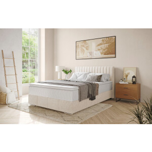 Mr. Couch Boxspring Thor met bedbodem, incl. matras, topverkoper Topmatras en sierkussen, in verschillende hardheden beschikbaar