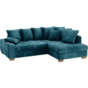 Mr. Couch Hoekbank Nikita II, L-vorm, tot 140kg per zitplaats belastbaar met koudschuim bekleding, optioneel met bed en bedlade