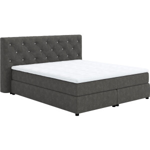 COTTA Boxspring Castlerock met strass-steentjes in het hoofdeinde, incl. topper