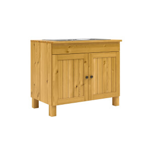 Home affaire Gootsteenkast Alby2 , met metalen handgrepen, breedte 100 cm