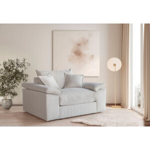 Home affaire XXL-fauteuil Soft&Cosy in corduroy, inclusief 2 sierkussens