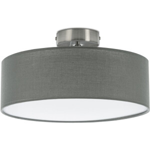 Briloner Leuchten Led-plafondlamp LED stoffen plafondlamp, grijs-satijn