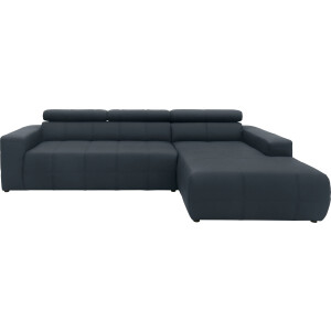 Mr. Couch Hoekbank Nikita II, L-vorm, tot 140kg per zitplaats belastbaar met koudschuim bekleding, optioneel met bed en bedlade
