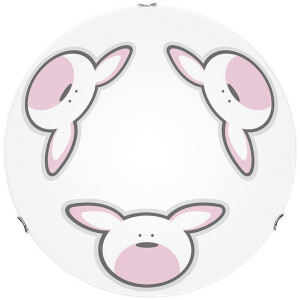 SPOT Light Plafondlamp RUBBY Plafondlamp van metaal en glas voor de kinderkamer (1 stuk)