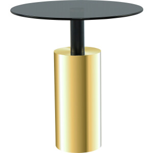Kayoom Bijzettafel Rosanna 525, bijzettafel in glamoureuze stijl, ronde glazen tafelblad (1 stuk)